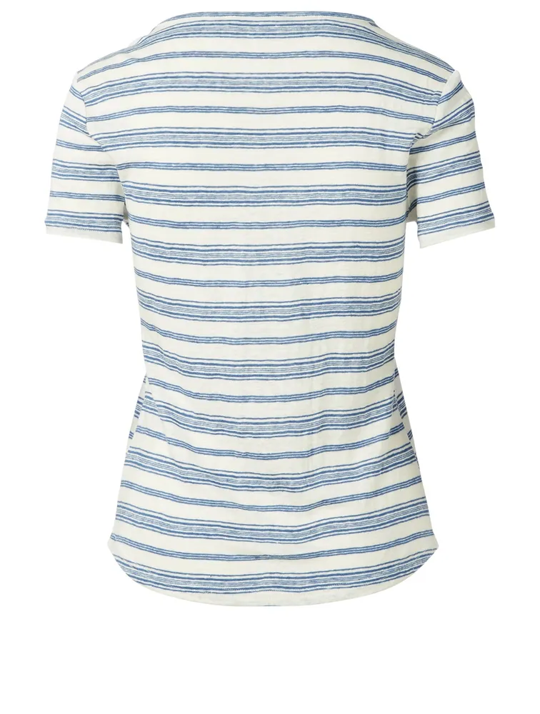 True Linen T-Shirt Stripe