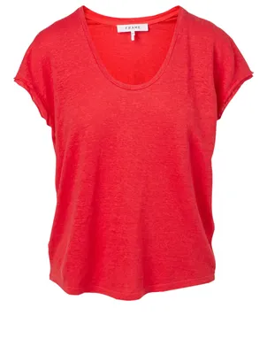 Easy Scoop Linen T-Shirt