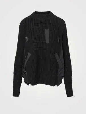 Wool And Nylon Crewneck Sweater