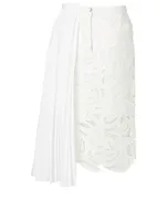 Paisley Lace Asymmetric Skirt