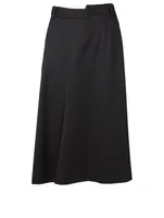 Asymmetric Midi Skirt