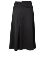 Asymmetric Midi Skirt