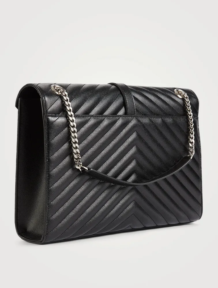 Large Envelope YSL Monogram Leather Bag