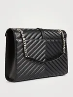 Large Envelope YSL Monogram Leather Bag
