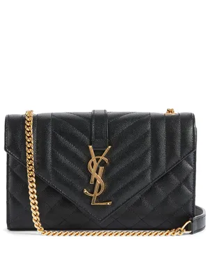 Small Envelope YSL Monogram Leather Chain Bag