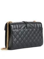 Small Envelope YSL Monogram Leather Chain Bag