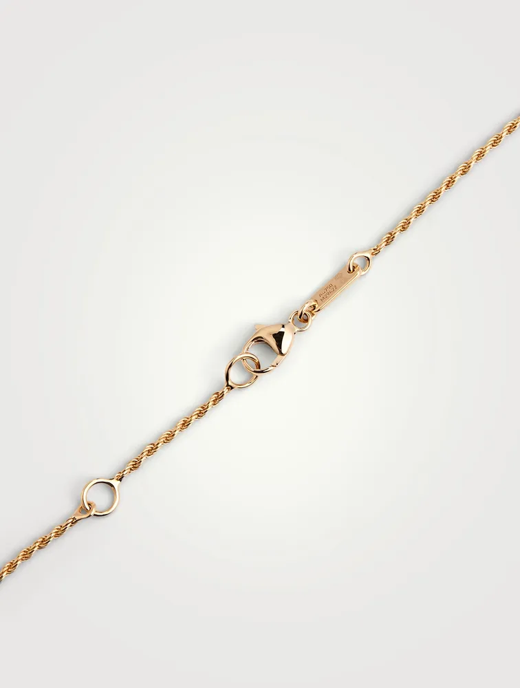 Small Serpent Bohème Gold Necklace With Citrine