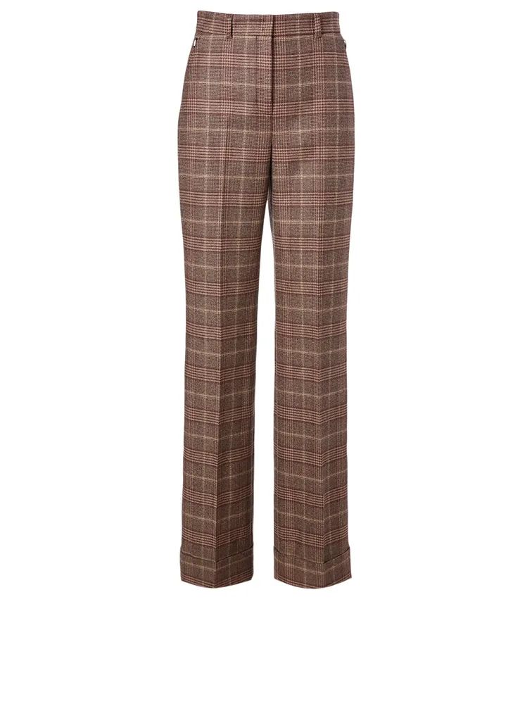 Cashmere Pants Check Print