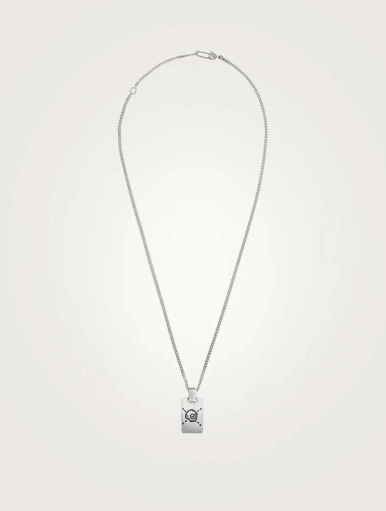 Gucci Ghost Sterling Silver Necklace