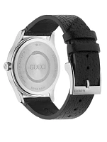 G-Timeless Stainless Steel Leather Strap Watch
