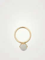 14K Gold Reversible Opal Ring With Diamonds