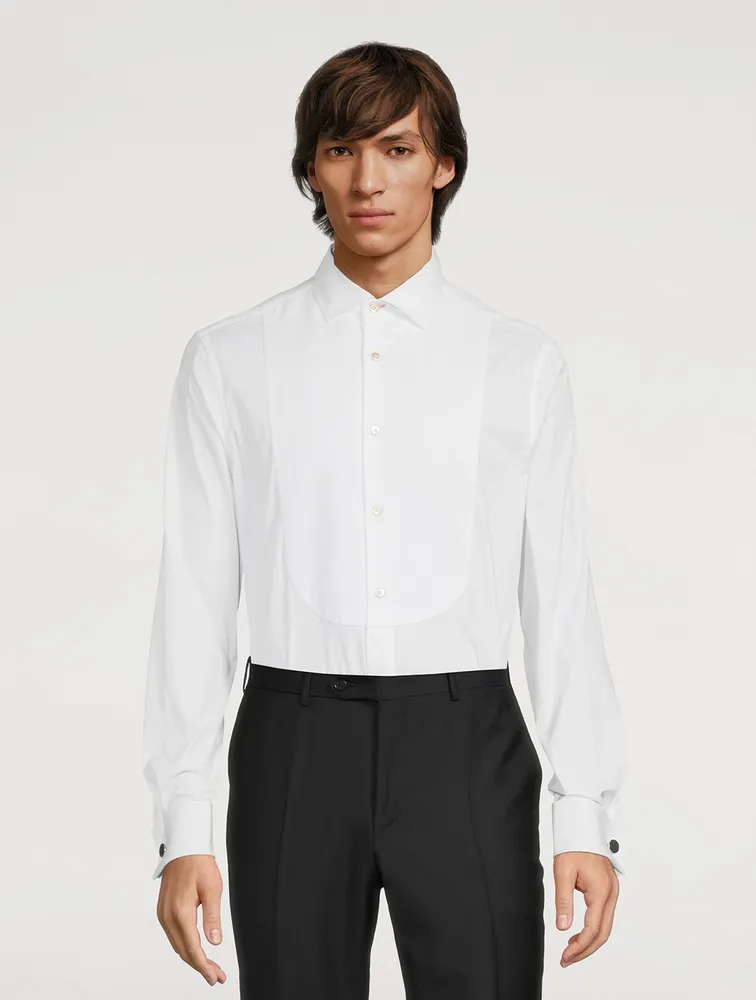 Tailored Evening Shirt With Artist Stripe Cuffs