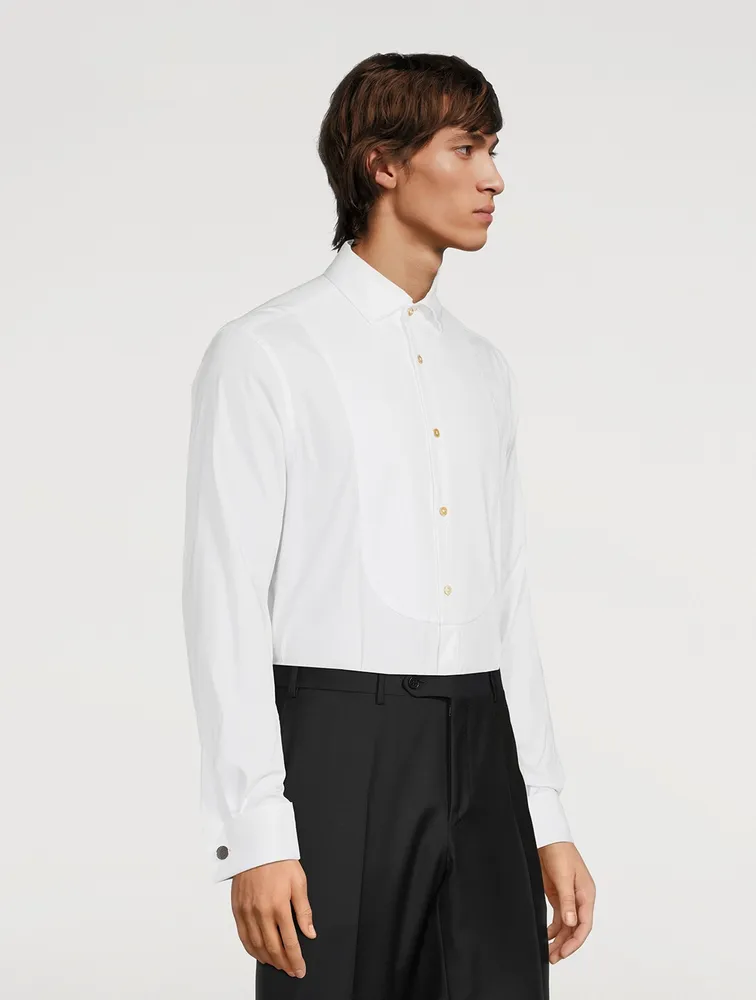 Tailored Evening Shirt With Artist Stripe Cuffs