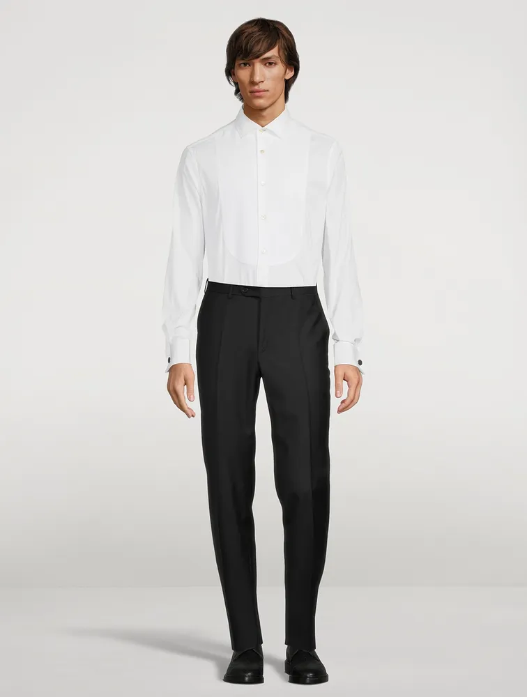 Tailored Evening Shirt With Artist Stripe Cuffs