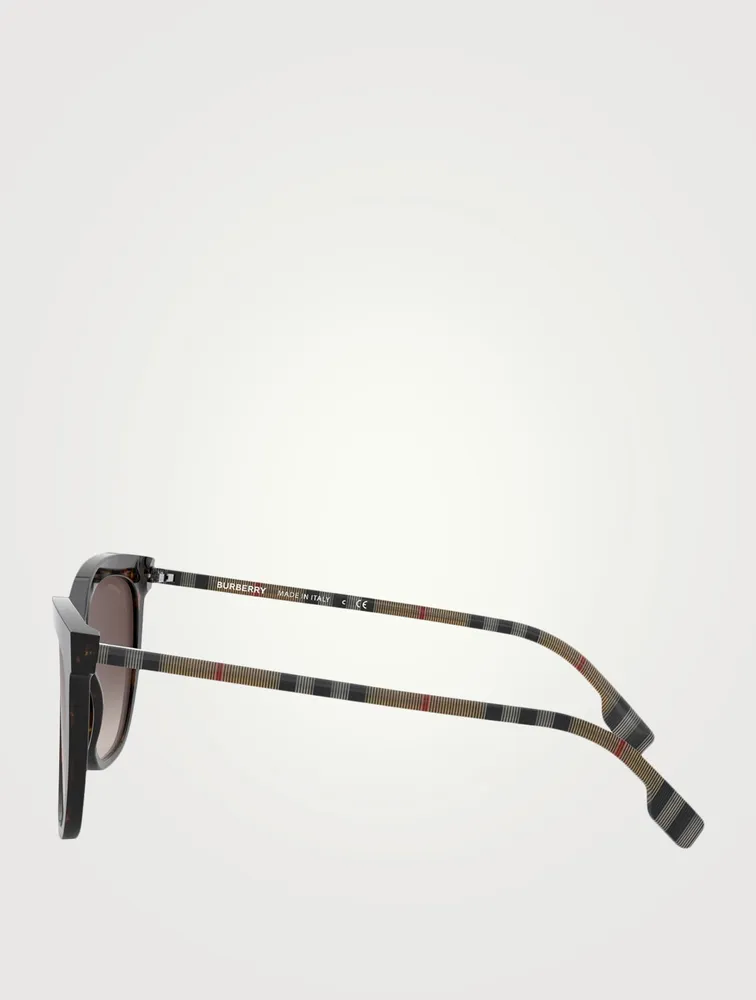 Square Sunglasses With Vintage Check