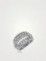 Bubbles 18K White Gold Ring With Diamonds