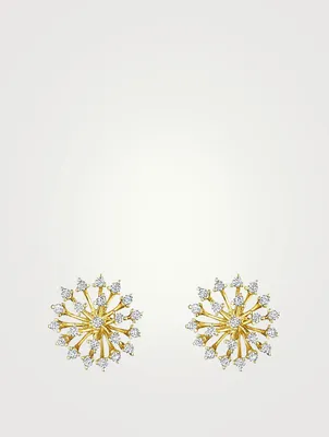 Luminus 18K Gold Earrings With Diamonds
