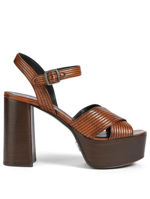 Leather Platform Sandals