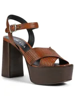 Leather Platform Sandals