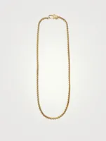 Inch 14K Gold Plated Box Chain Necklace