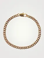14K Gold Plated Curb Chain Bracelet