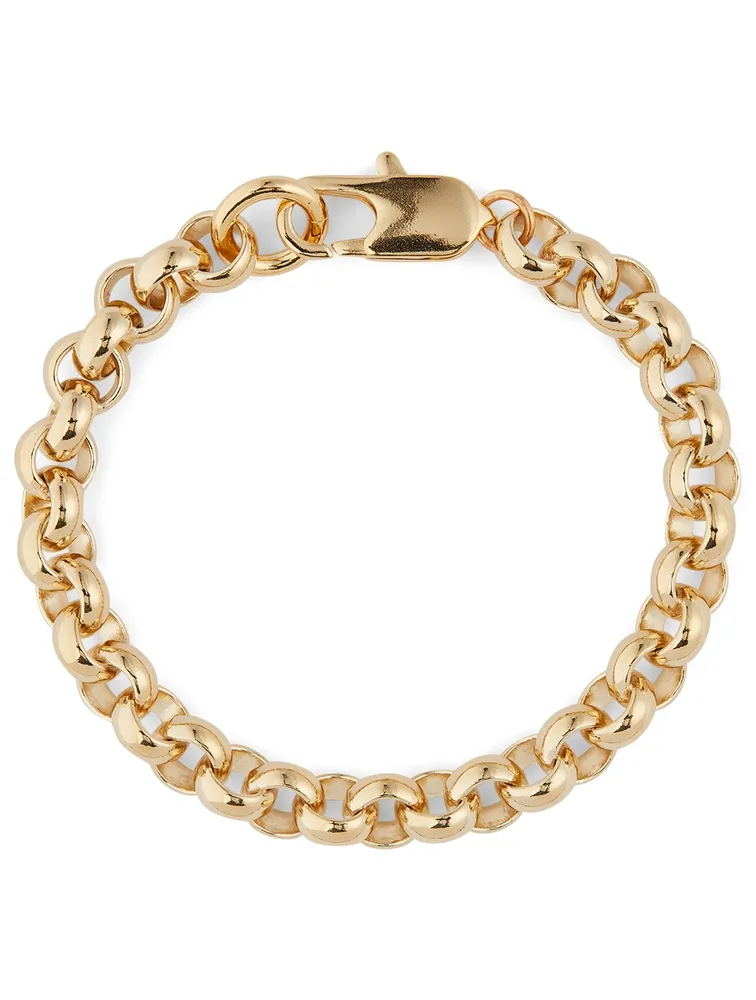 14K Gold Plated Rolo Bracelet