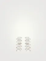 Fireworks 18K White Gold Earrings With Diamonds