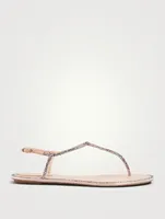 Diana Flip Crystal Satin Thong Sandals