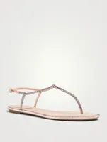 Diana Flip Crystal Satin Thong Sandals