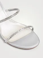 Cleo 65 Crystal Satin Coil Heeled Sandals