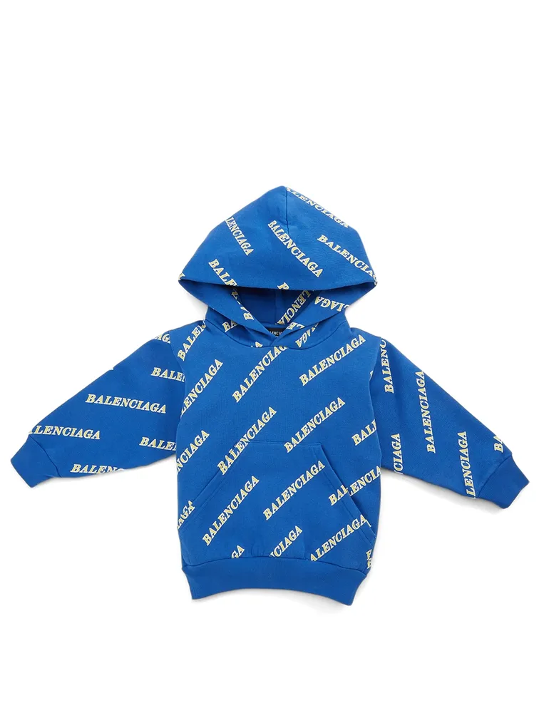 Kids' Cotton Hoodie Logo Print