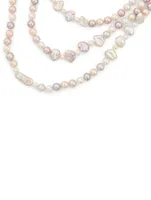 Multicolour Pearl Rope Necklace