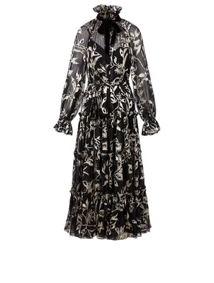 Long Swing Dress Ladybeetle Print