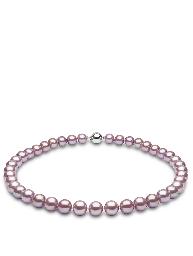 Classic 18K White Gold Pearl Necklace