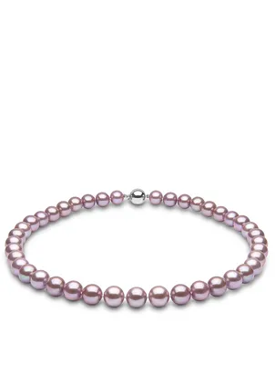 Classic 18K White Gold Pearl Necklace