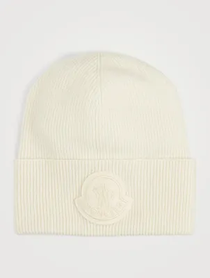 Wool And Cashmere Toque With Logo