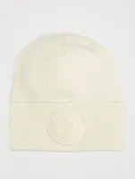 Wool And Cashmere Toque With Logo