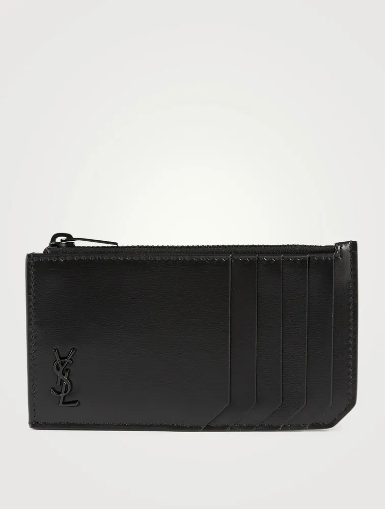 Tiny YSL Monogram Fragrments Leather Card Holder