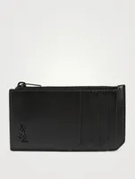 Tiny YSL Monogram Fragrments Leather Card Holder