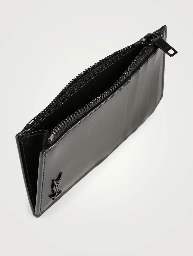 Tiny YSL Monogram Fragrments Leather Card Holder