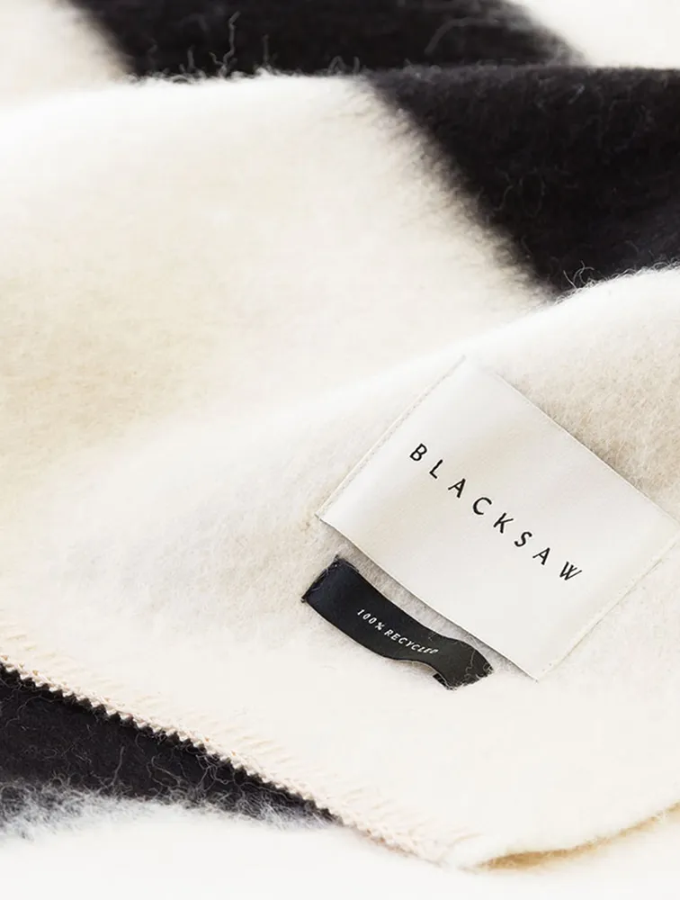 The Siempre Recycled Alpaca And Wool Blanket