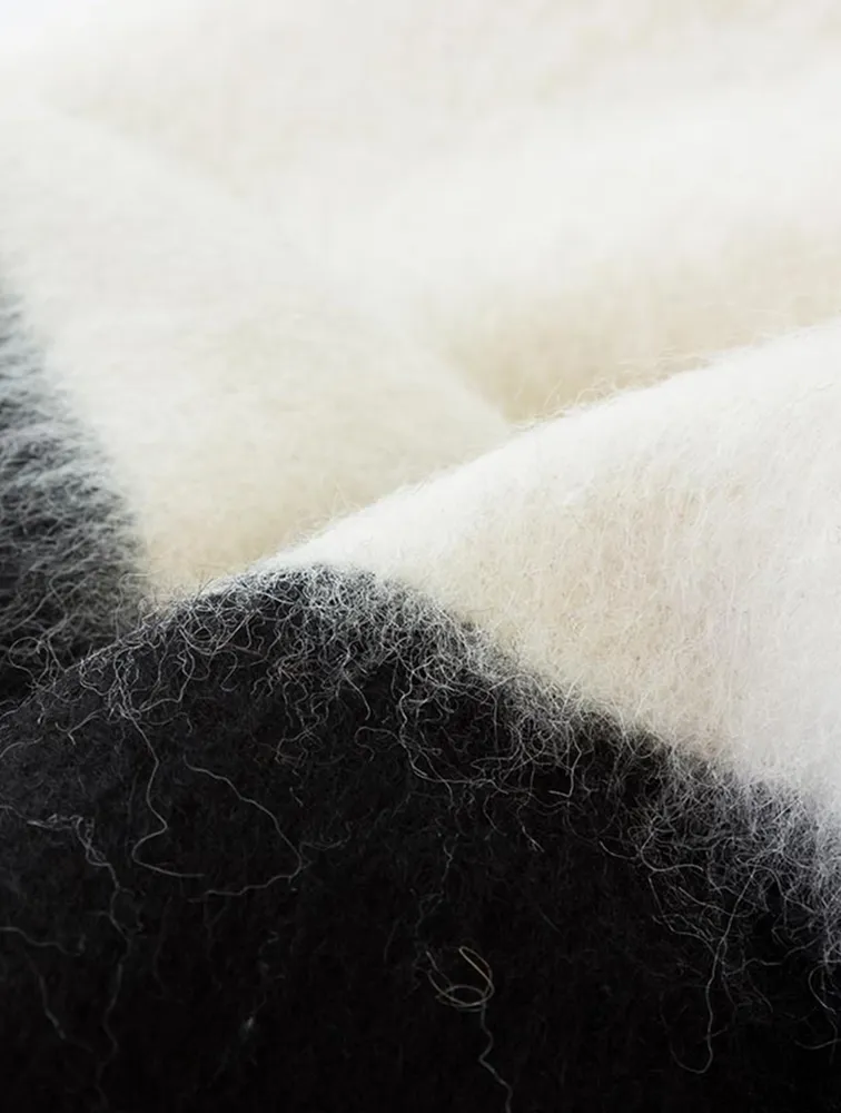 The Siempre Recycled Alpaca And Wool Blanket