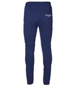 Cotton Sweatpants With Rubber Logo