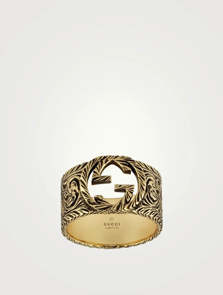 18K Gold Ring With Interlocking G