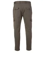Cotton-Blend Pants With Cargo Pockets