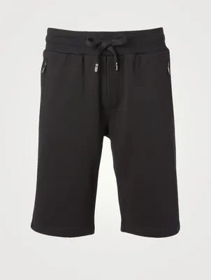 Cotton Sweat Shorts With Patch