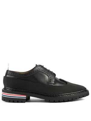 Leather Longwing Brogue Lace-Up Shoes