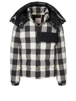 Aubrac Down Jacket Plaid Print
