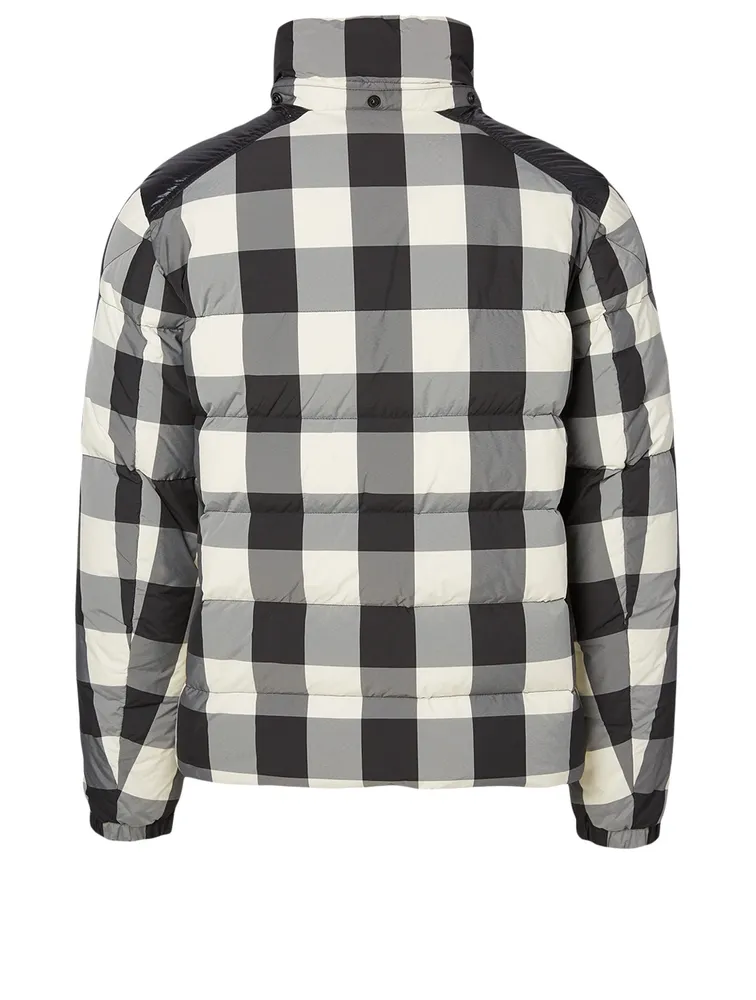 Aubrac Down Jacket Plaid Print