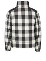 Aubrac Down Jacket Plaid Print
